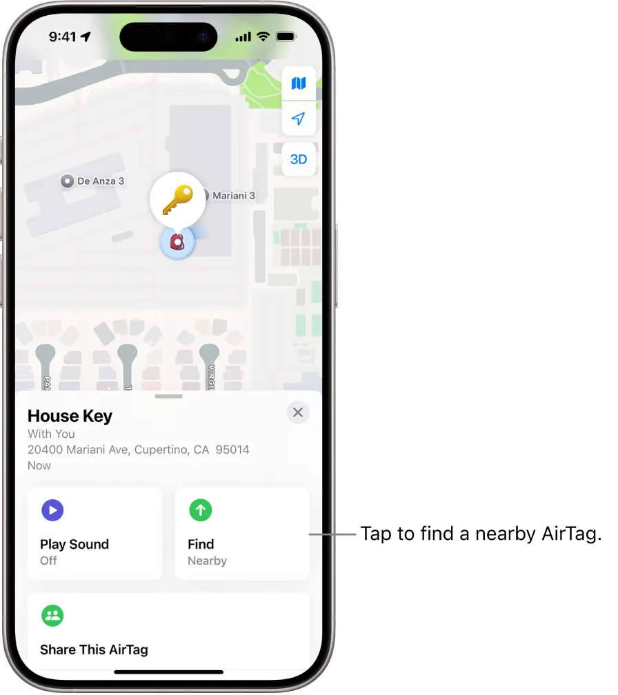 Apple Air Tag Traking setup